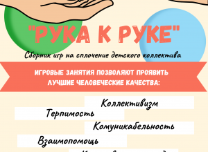 Игры на сплочение "Рука к руке"