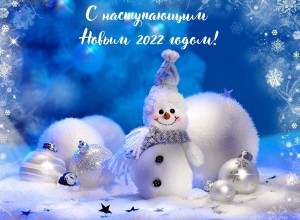 С наступающим новым  2022 годом!