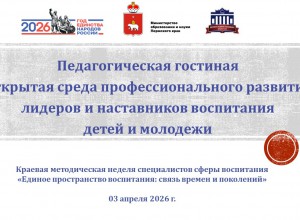Педагогическая гостиная «Открытая среда профессионального развития наставников воспитания детей и молодежи»